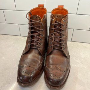 Allen Edmonds Dalton Boots Dark Chili Size 7.5